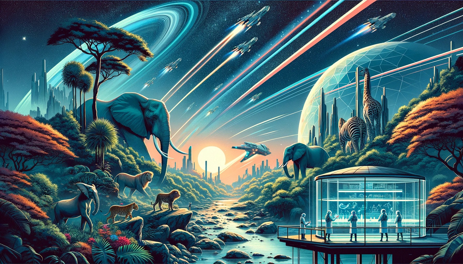 Ancient stargazers contemplating the cosmos